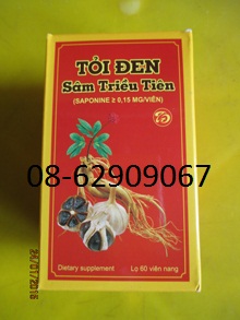 Tỏi Đen, Sâm-*- giảm mỡ, ổn huyết áp, hạ cholesterol, tăng đề kháng