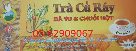 Trà Củ ráy - sản phẩm giúp chữa bệnh gout, thấp khớp, nhức mỏi, lợi tiểu